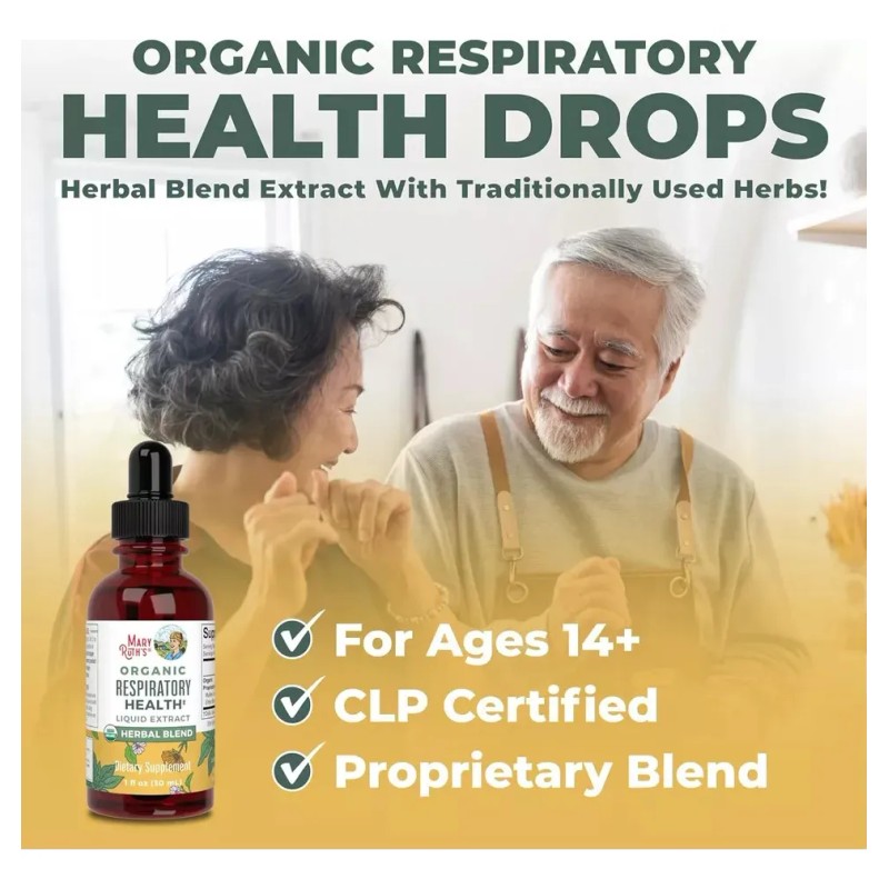 Mary Ruth's Extracto Orgánico Para La Salud Respiratoria Sabor Sin
