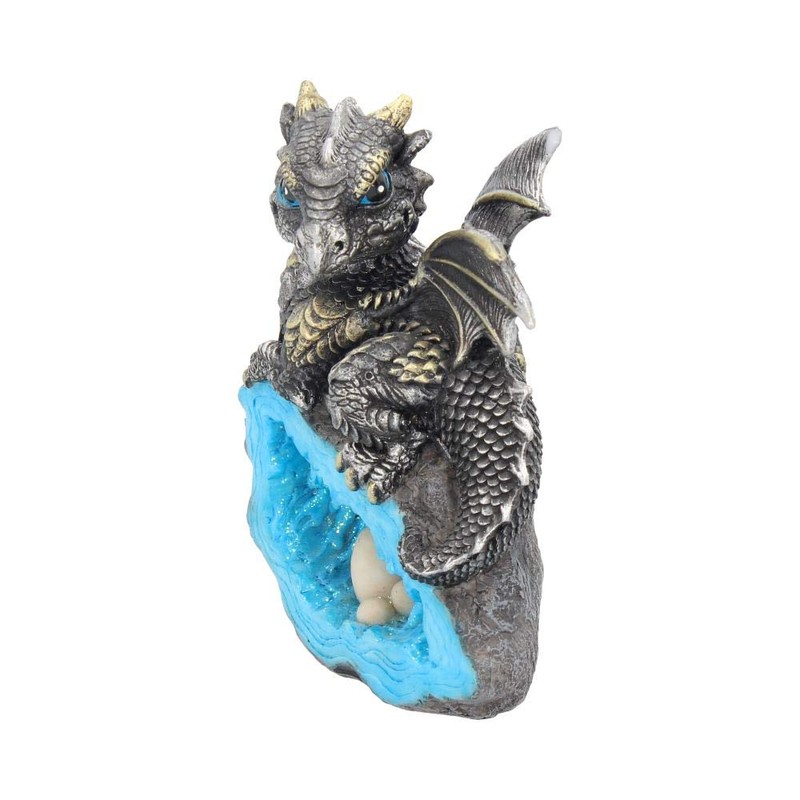 Nemesis Now U2050F6 Nest Guardian Figurine 14cm Blue, Resin, One