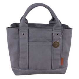 DOTTI VEN Women's 3 Layer Hidden Pocket Tote Bag, Small, IC Card Slots at the Bottom, Lightweight, 3 Compartments, Mini Tote Bag, Handbag, Handbag, Canvas, Freestanding, Subbag, Canvas Divider,