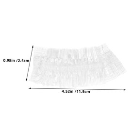 Generic 100pcs Ear Protectors Clear Disposable Ear Caps for Shower Hair Dye Bathing Spa Use Comfortable Fit for Home Hotel Quick Easy to Wear