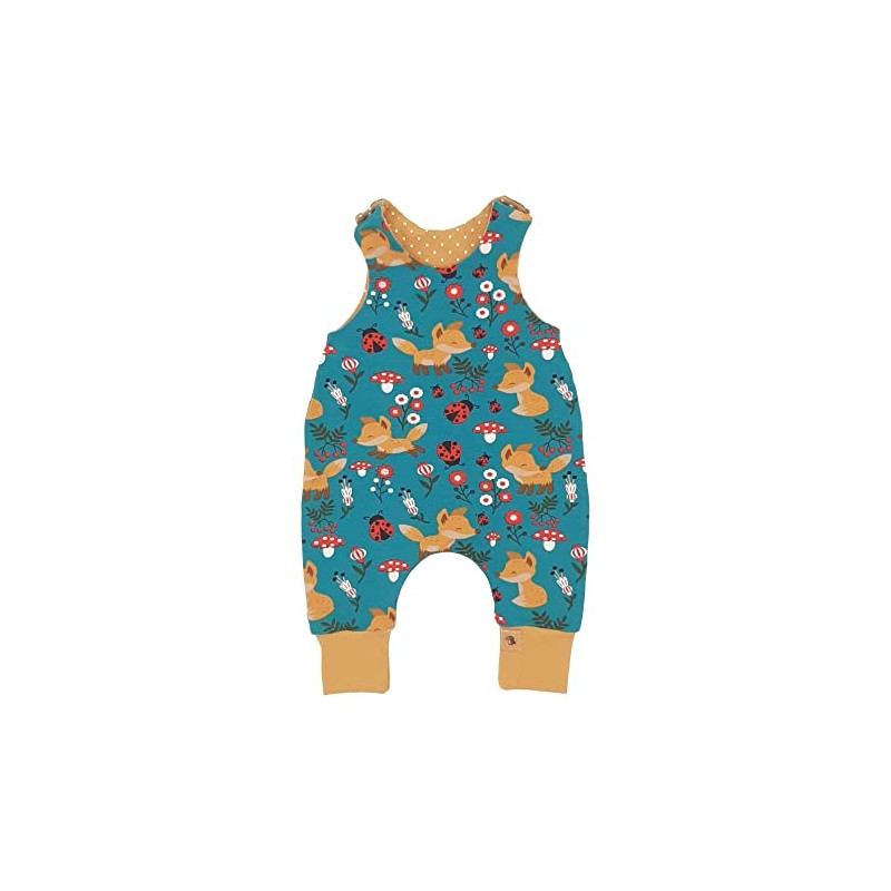 Waldtiere petrol Fuchs Strampler (68)