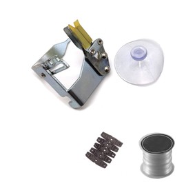 Slingshot Rubber Band Tying Tool Package, with 5 x Leather Pocket & 1 x Elastic Rope, Used to Make Flat/Tubular Rubber Band Slingshot Rubber Band Binding Jig, Portable Slingshot Auxiliary Accessories