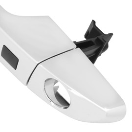 Auto Dynasty Factory Style Front Exterior Car Door Handle with Key Hole and Smart Entry Compatible with Tucson 2016-2021, Driver Left Side, Chrome