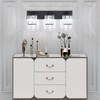 Aipsun Black Vanity Light Bathroom Lighting Fixtures 3 Light Crystal