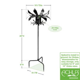 Achla Designs Petals Gazing Globe Ball Stand