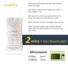 wisedry 50 Gram [6PACKS] Rechargeable Silica Gel Desiccant Packets Fast