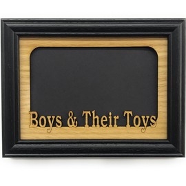 Boys & Their Toys Picture Frame - 5x7 Frame Holds 4x6 Photo