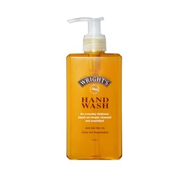 Wrights Cleansing Hand Wash, with Coal Tar Fragrance 250g, formulated for everyday skin cleansing, active ingredients with natural antibacteral properties.