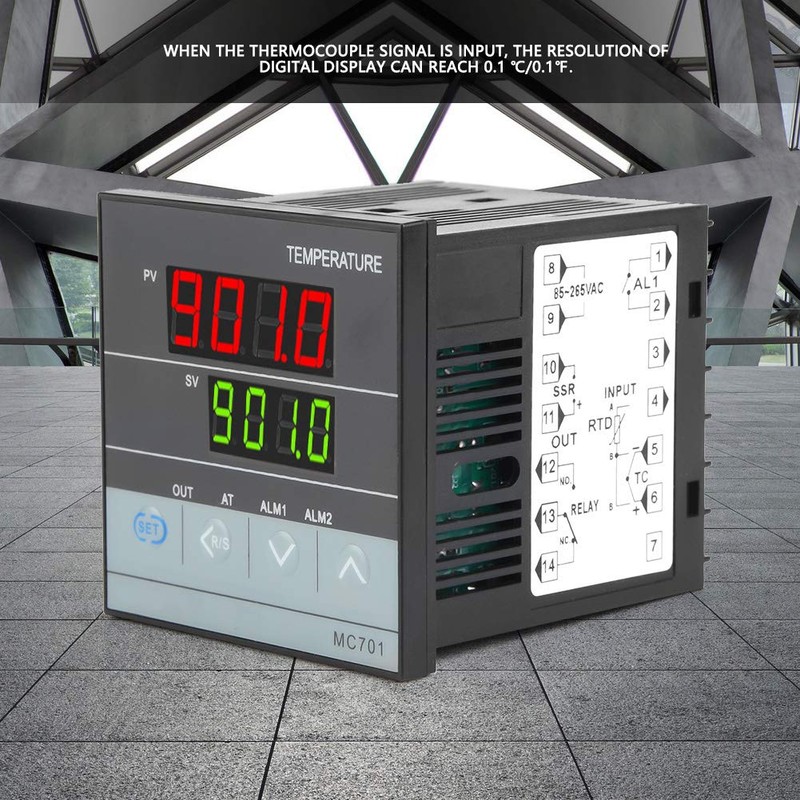 Raguso MC701 PID Thermocouple Controller Temperature Controller Digital PID Temperature