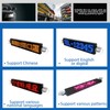 LED Matrix Panel 12x72 Dots Bluetooth APP Control Programmable Scrolling