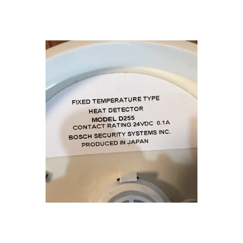 Radionics Bosch Radionics D255 Heat Detector Head 190•F. Fire Alarm