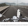 Motorcycle Bike Cell Phone Support 360 Degree Swivel Aluminium Alloy