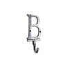 Hampton Nautical Cast Iron Wall Hook Rustic Letter B 6 Inch Home Wall Decor Cast Iron
