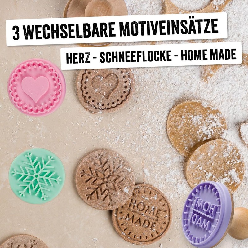 Trodat 204905 Wooden Cookie Stamp Set