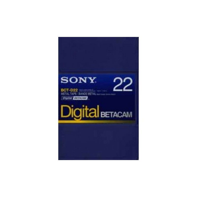 Sony BCT-D22 Digital Betacam 22 minute Tape