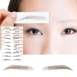 AQUADOLL Eyebrow Permanent Makeup Tint Petit Pla Eyebrow Sticker Set of 15 Japanese Planning Company Original Eyebrow Permanent Makeup Tint Eyebrow Tattoo Eyebrow Female Male A Parallel Straight BR. Bitter Brown mdh011-A-BR