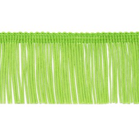 Trims By The Yard 2" Chainette Fringe Trim, Polyester-Made Decorative Fringe Trim, Versatile Fringes for Costumes, Uniforms, Home Decor, and Party Decorations, 5 Yards, Lime