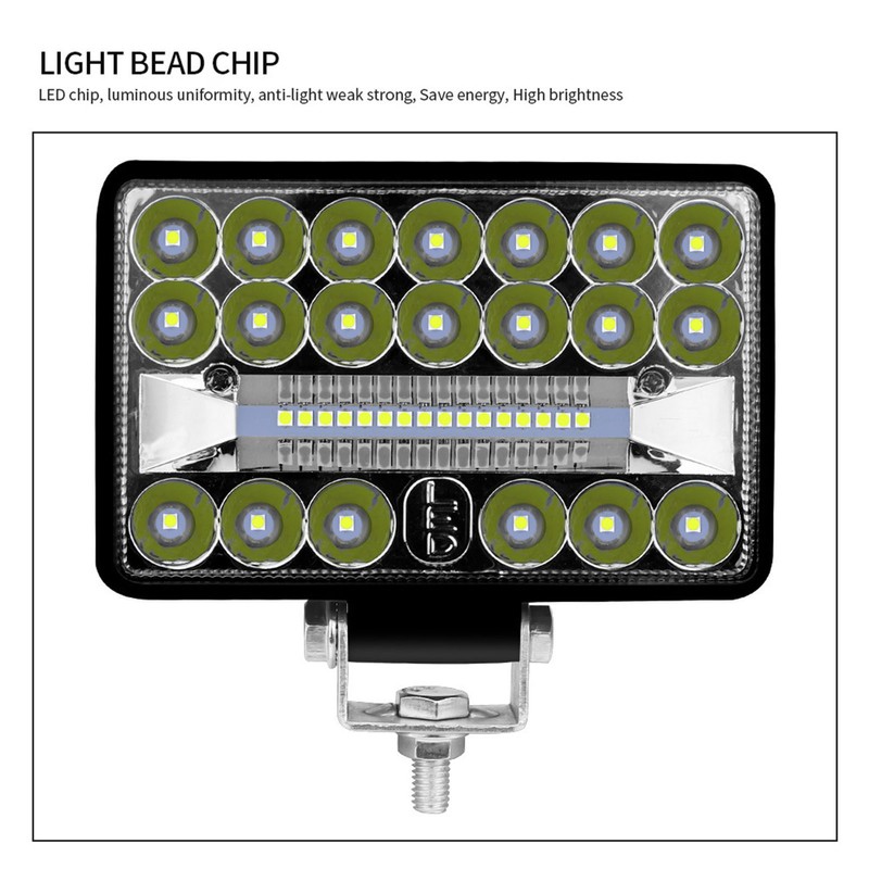 1Pcs 108W 5inch 6500K LED Work Light Fog & Driving