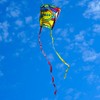 KOKOSUN Frameless Soft Kite, Colorful Parafoil Kite with Long Tail