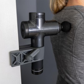 Zadro Hands Free Massage Gun Deep Tissue Door Mount Back Massager Handheld Clamp Tool Strong Grip Protects Door Easy Use