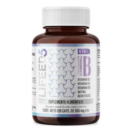 Complejo B Lifeed5 120 Cápsulas Suplemento Multivitamínico