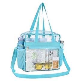 USPECLARE Clear Bag for Stadium Events Clear Tote Bag 12×6×12 for Stadium Security Work Sports Games Concerts