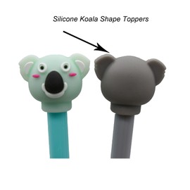 Lopenle 12PCS Cute Koala Pens Novelty Animal Pens Koala Top Pens 0.5 mm For School Birthday Christmas Office Stationery