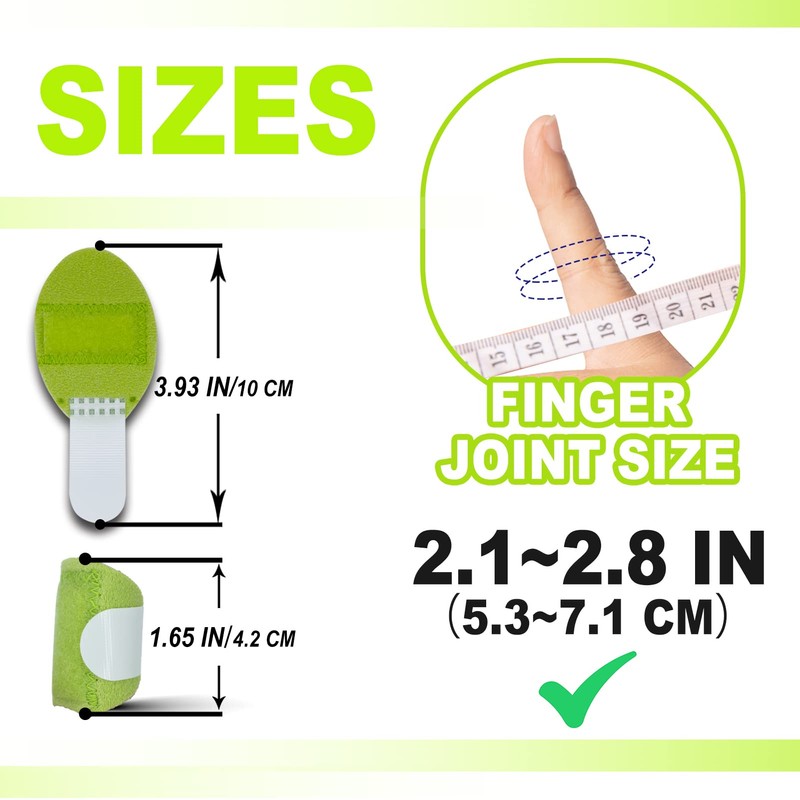 RonJea 5 Pcs Trigger Finger Splints: 5 Single Straps Finger