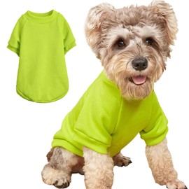 Puppy Sweater for Small Dogs Clothes Warm Winter Cat Clothe Pet Sweatshirt Knitwear Doggie Kitten Clothing, Light Green, X-Large