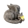 Evergreen Garden Baby Dragon Statue with Butterfly Solar Light |
