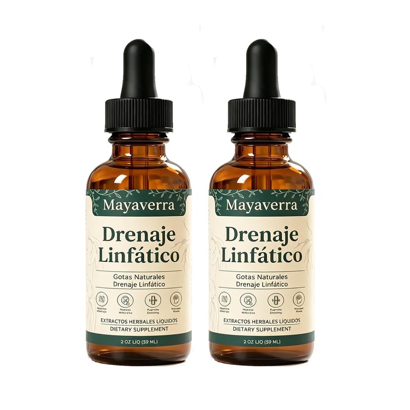 Mayaverra Drenaje Linfático Gotas Naturales, 2 FL OZ (2PCS120ML)