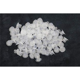 Needlehouse 1000pcs (10 * 8mm) Tattoo Ink Caps Professional Tattoo Ink Cups With Base, Caps Plastic Transparent Pigment Cups Caps Tattoo Supplies (10 * 8mm)
