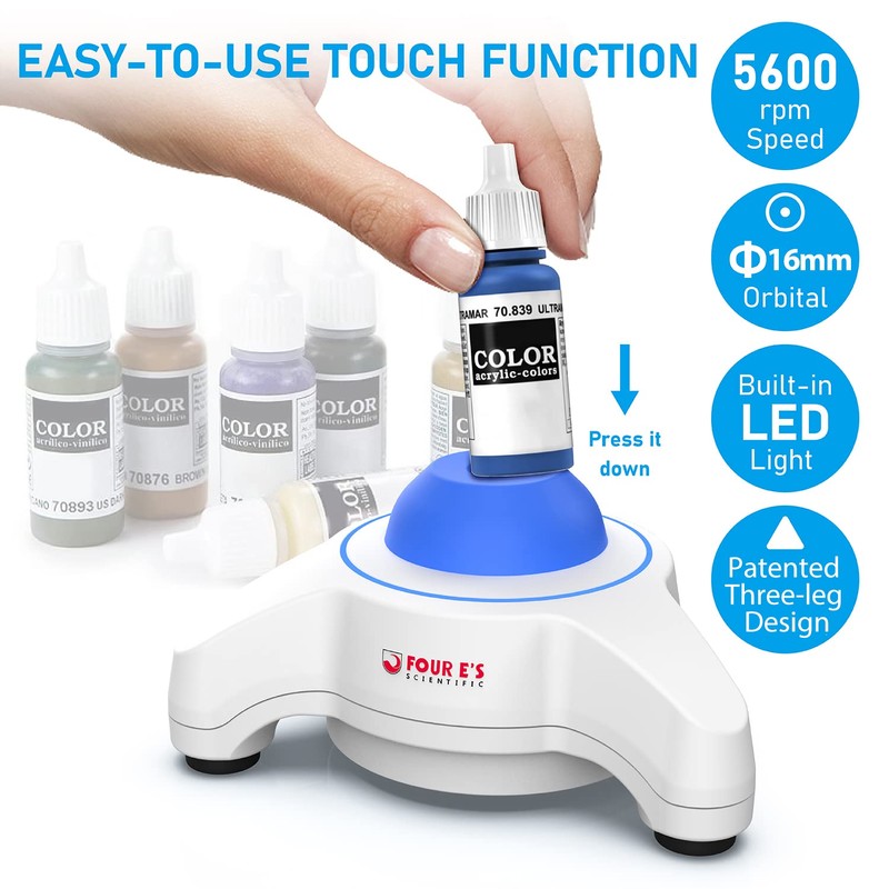 FOUR E'S SCIENTIFIC Mini Vortex Mixer - Lab Vortex Shaker,