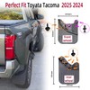 Mud Flaps Kit for 2024 2025 Toyota Tacoma Accessories Mud