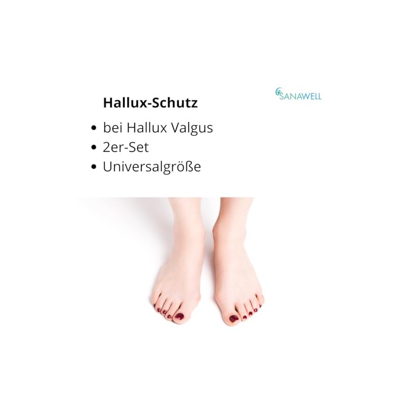 MEDOSAN Set of 2 Gel Hallux Protectors for Left and