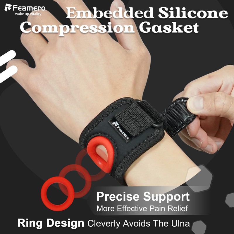TFCC Wrist Brace Ulnar Wrist Brace with Compression Rring Pad