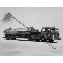 Pirsch Tiller ladder Fire Truck Memphis TN Ad Brochure Photograph Print 8.5x11"