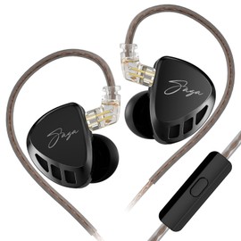 KZA COUSTICS Saga Game Headphones Balanced and Bass Version In-Ear Monitor Earphones HD Microphone OFC Cable Headphones