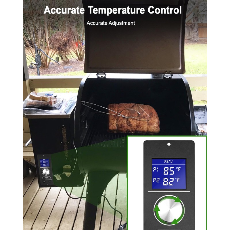 Vaticas Upgraded Thermostat Controller Barbecue Digital Smoke Controller Fit for