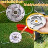 JIUDANI Aluminum Trimmer Head, fit for Grass Cutter and Grass