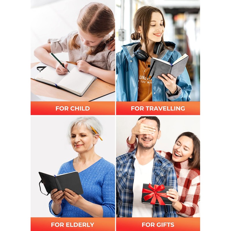 AISBUGUR Pocket Notebook, Small Notebook, 2-Pack Total 320 Pages,3.7" x