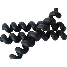 Cordpiggy Cable & Cord Organizer (Small)- Wire Management for Chargers, Headphones, Earbuds, Camera, Travelling - Flexible Cord Keeper, Lightweight Spiral Holder; Set of 3, Color Black