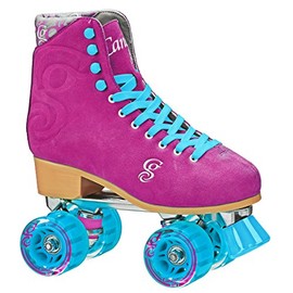 Roller Derby Candi Girl U774 Carlin Quad Artistic Roller Skates Raspberry Ladies sz 5