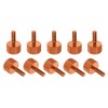 sourcing map M3x10mm Knurled Thumb Screw, 10 Pcs Aluminum Alloy