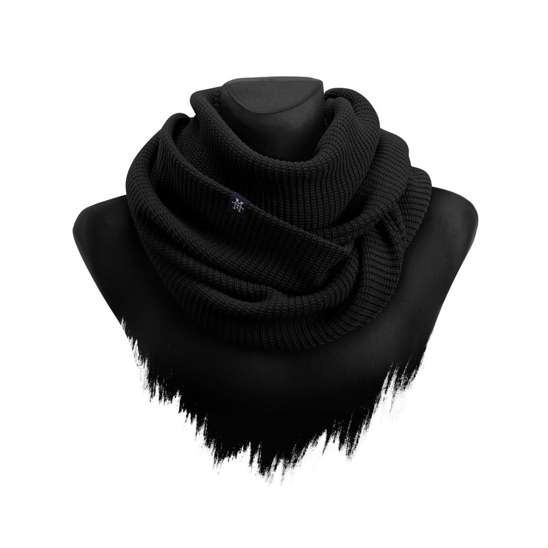 Manufaktur13 Knit Loop - Tube Scarf, Knitted Loop with Waffle