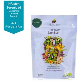 Flor Paz Orgánico Relajante Serenidad Infusión Toronjil Manzanilla Lavanda Cafeína Hoja Suelta 27g