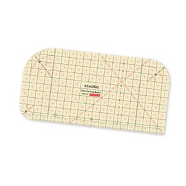 KEARING Hot Hem Ruler for Quilting Heat Resistant Hot Ironing Measuring Ruler for Sewing Patch Cutter Craft 20 x 10 cm