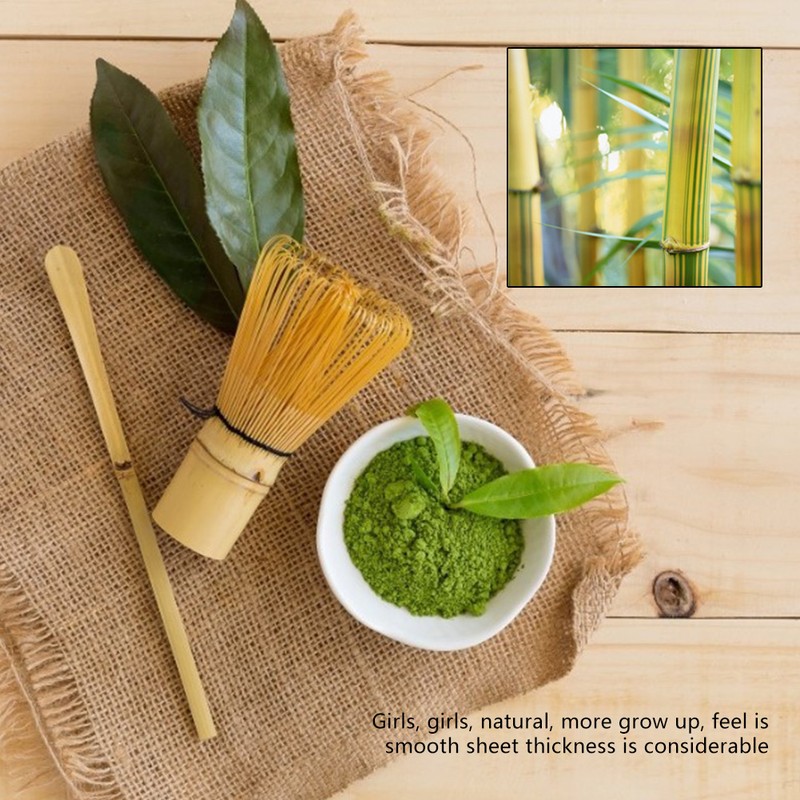 Traditional Long Handle Matcha Tea Whisk Chasen Brush Tool for