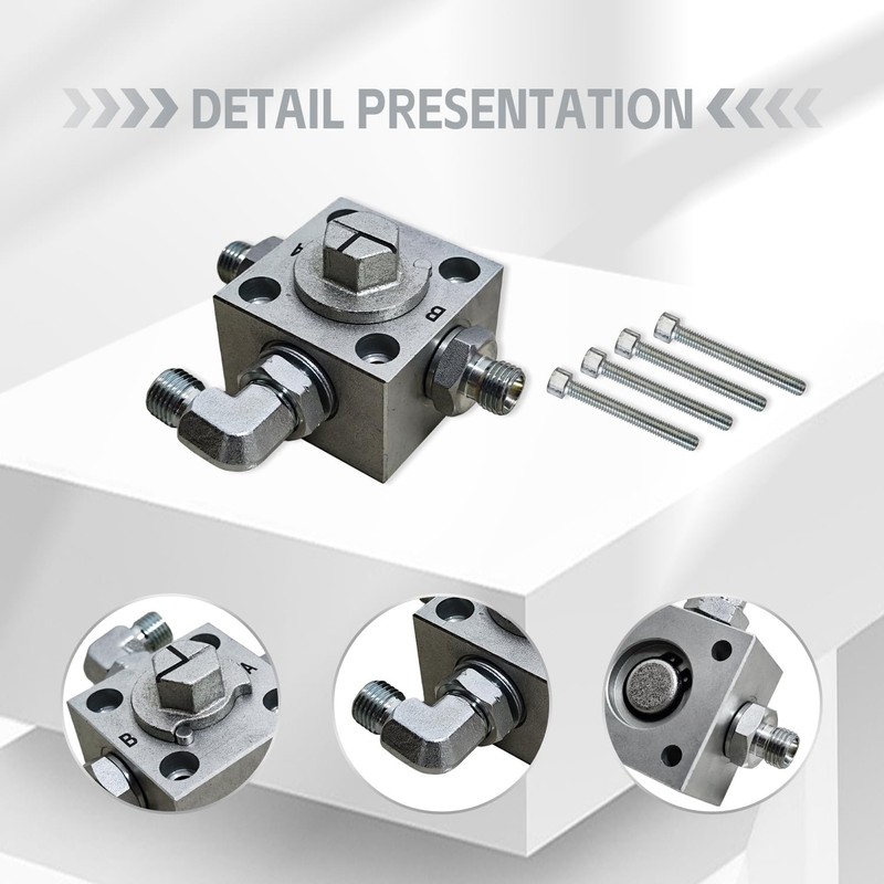 The three-way directional control valve is suitable for most small
