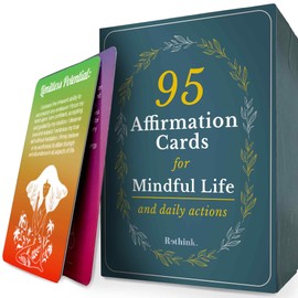 Quokka Quokka 95 Affirmation Cards - Anxiety Relief Items Meditation Cards for Mental Health - Calming Self Care for Women - Perfect Mindfulness Gift for Young & Adult